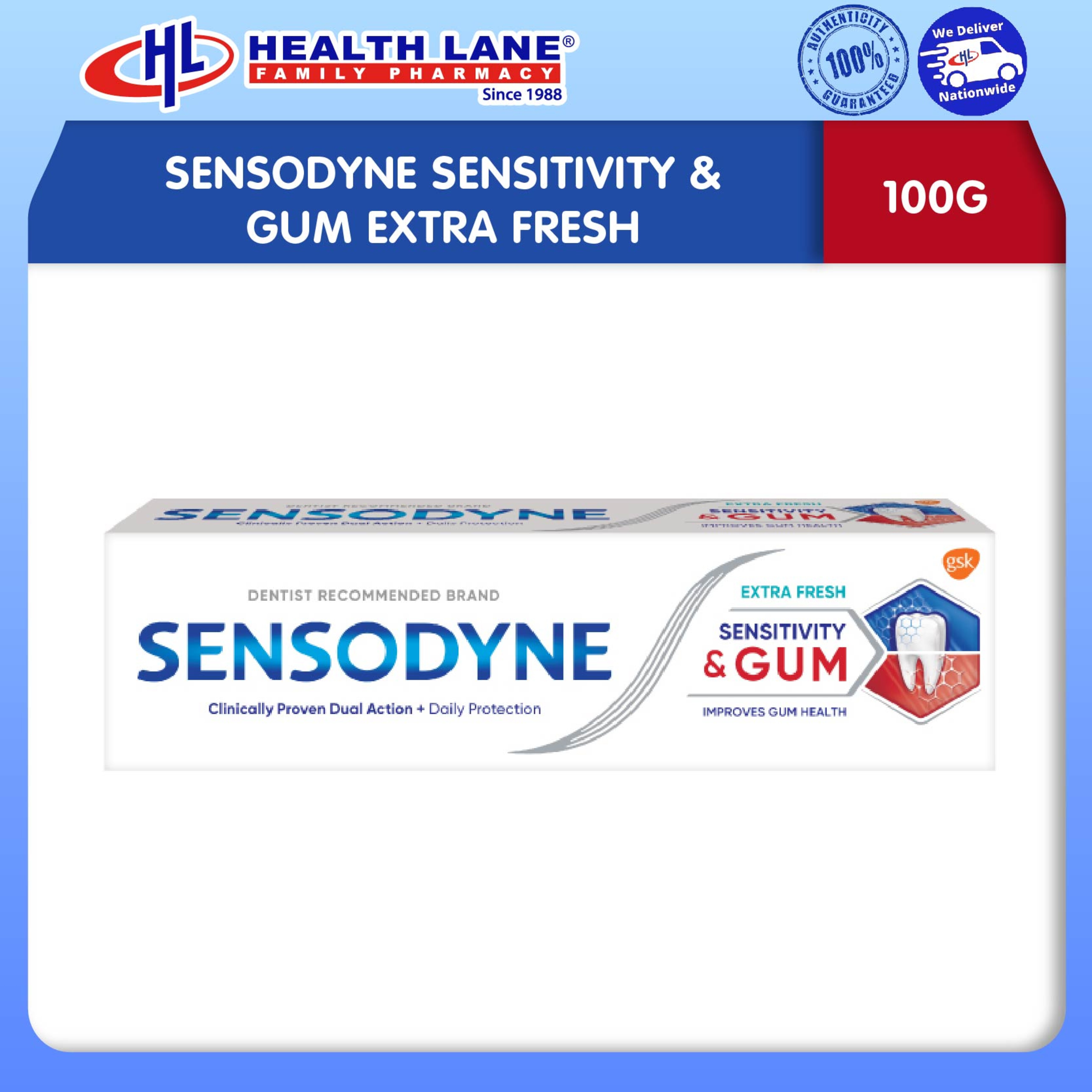 SENSODYNE SENSITIVITY & GUM EXTRA FRESH 100G
